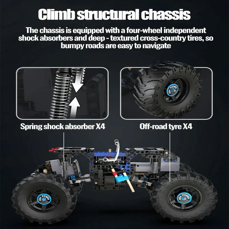 Tech RC MOC APP Off-Road Monster Buggy Bricks Toys