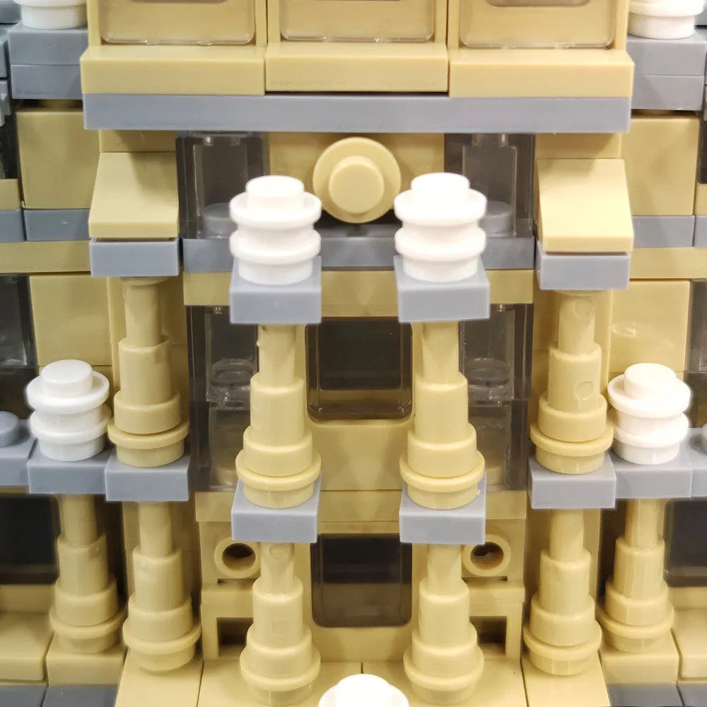 MOC Architecture City Paris The Louvre Bricks Kids Toys