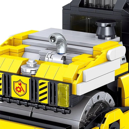 City Mini Road Roller Truck Technic Bricks Kids Toys