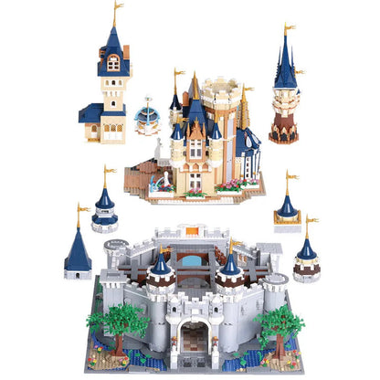 MOC Creative Expert Girl Princess Paradise Castle Bricks Toy