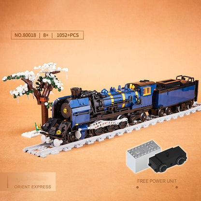 NEW SEALED 1052PCS Orient Express Steam Locomotive Building Blocks Set Kids Gift