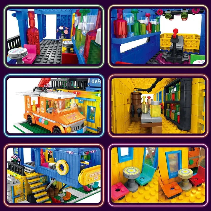 MOC Creator Experts Container Bar Bricks Kids Toys