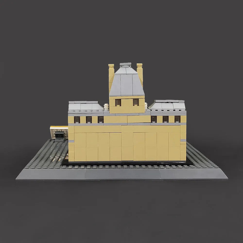 MOC Architecture City Paris The Louvre Bricks Kids Toys