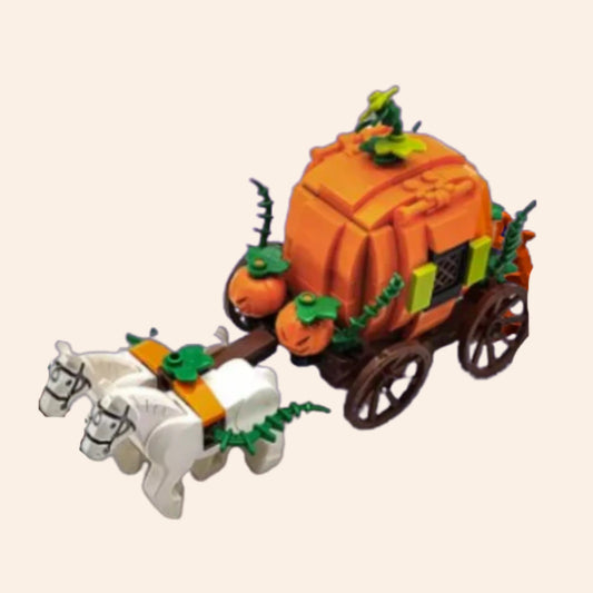 NEW Pumpkin Carriage Building Blocks Set Model Adults MOC Fairytale Princess