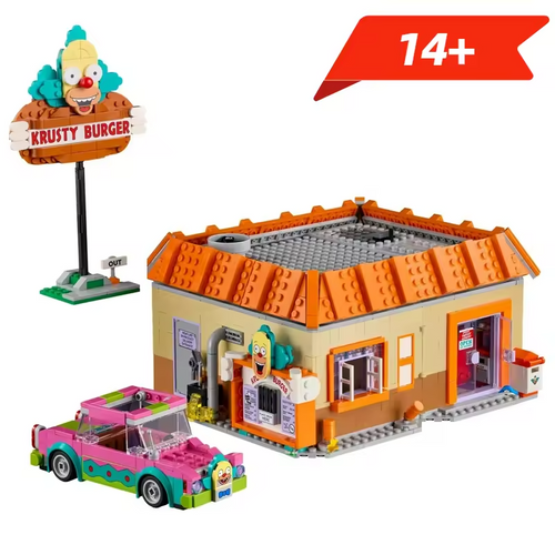 NEW The Simpsons: Krusty Burger 1635 Pieces - Building Toy Blocks Complete Set