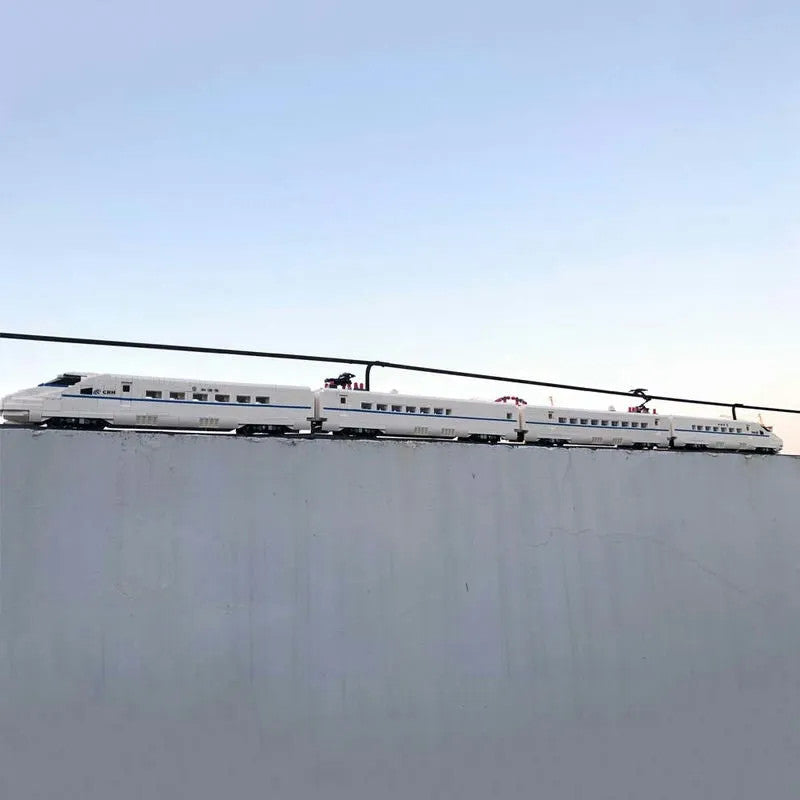 MOC APP Motorized RC CRH2 High-Speed Train Bricks Toy