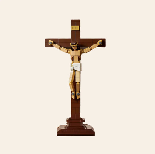 NEW Crucifix Display Building Blocks Set Model Adults MOC Religious Christian