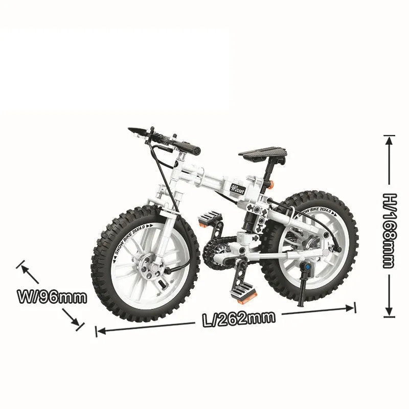 City Ideas Folding Mountain Bicycle Bike Bricks Toys