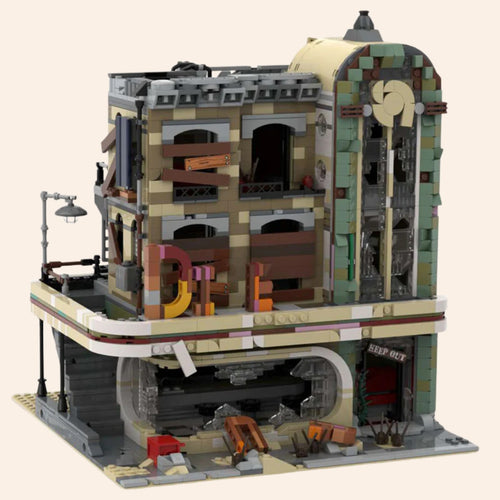NEW Apocalypse Diner Building Blocks Set Model Adults MOC Zombie Survival Ruin