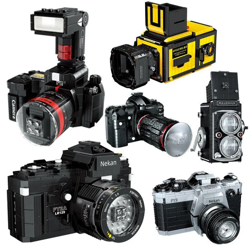 MOC Ideas Vintage Digital Retro Camera Bricks Toy 00847