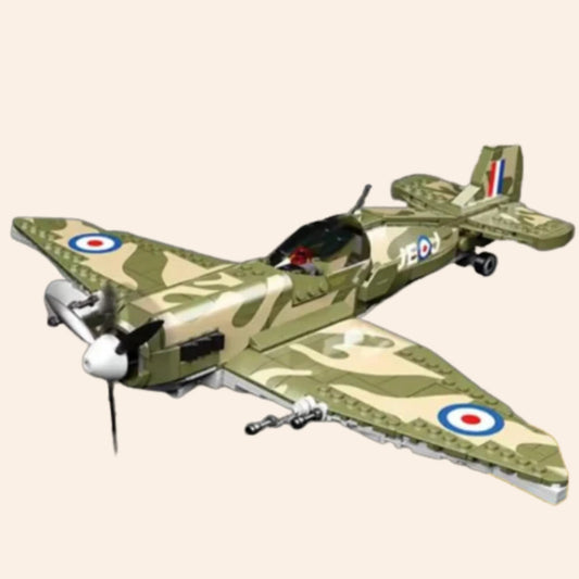 NEW Spitfire MK9 Fighter Plane WW2 Building Blocks Set Model Adults MOC