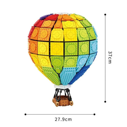 MOC Expert Creator Rainbow Balloon Bricks Toys