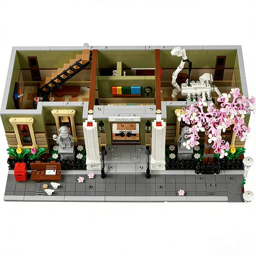 NEW 4014 NATURAL HISTORY MUSEUM BUILDING BLOCK SET WITH MINIFIGURES