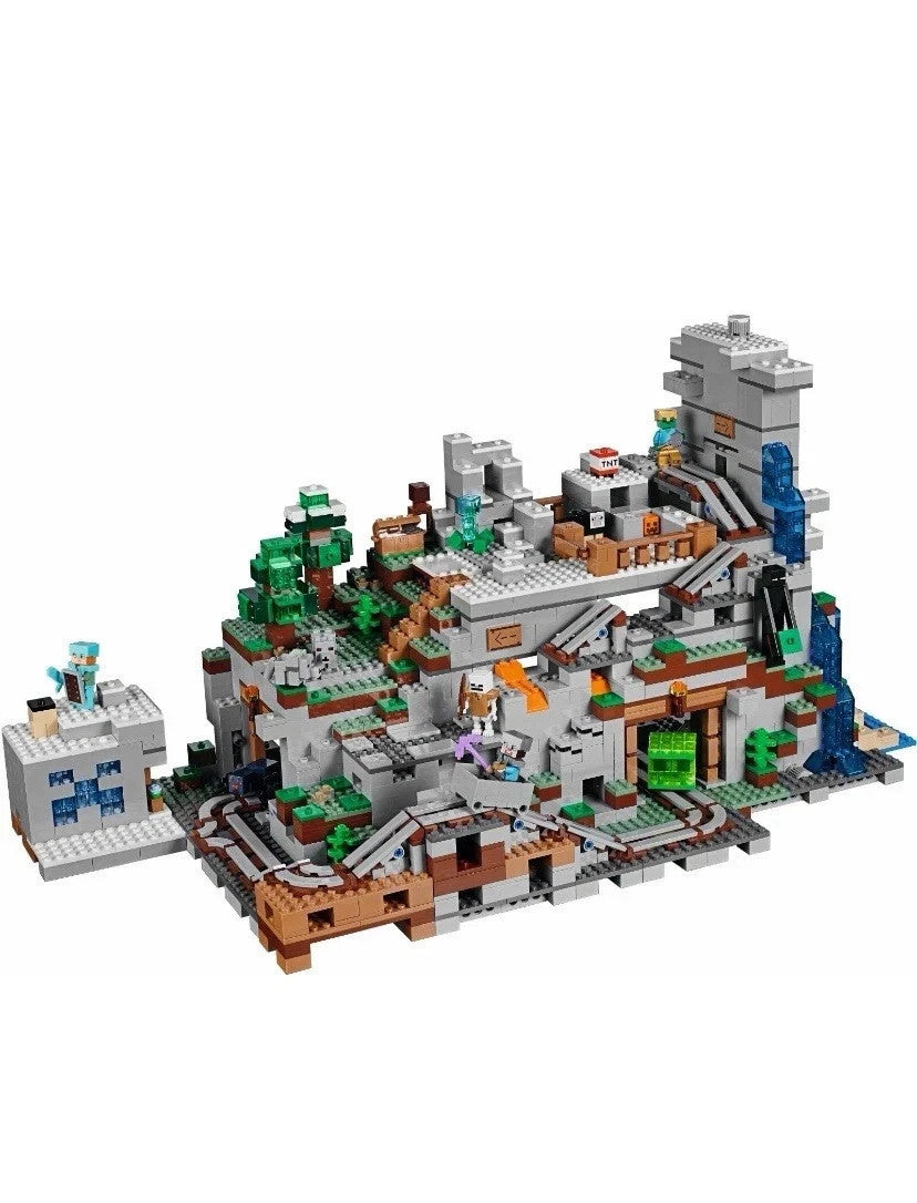 NEW 2863 PCS Minecraft The Mountain Cave Unbranded Building Bricks Set MOC