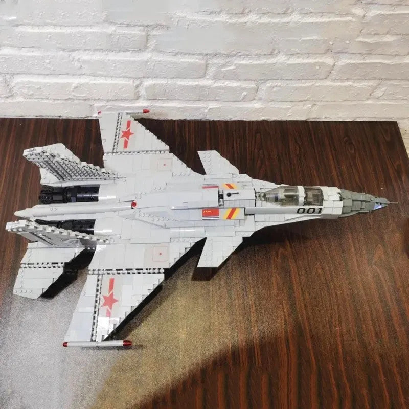 Military Aircraft J-15 Flying Shark Fighter Jet Bricks Toy
