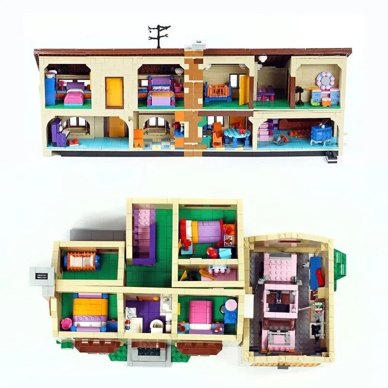 MOC Movie Creator The Simpsons House Bricks Toys
