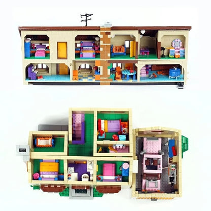 MOC Movie Creator The Simpsons House Bricks Toys
