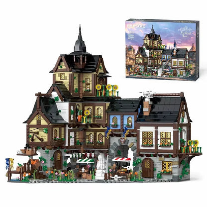 NEW 3867PCS Medieval European Town Village Modular Building Set SEALED