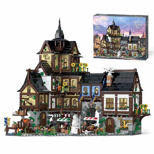 NEW 3867PCS Medieval European Town Village Modular Building Set SEALED