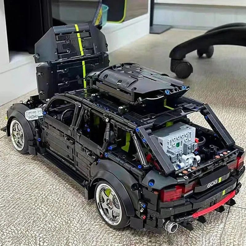 MOC Motorized RC Audi RS6 Avant Racing Car Bricks Toy T5023