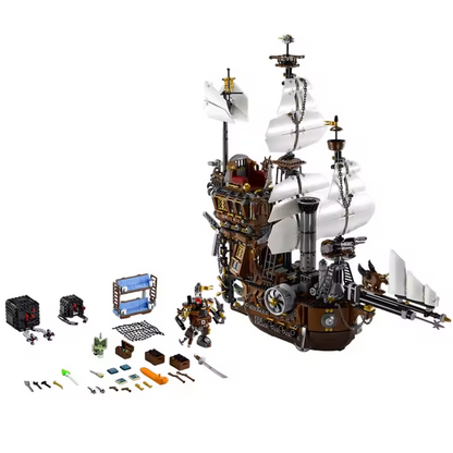 NEW SEALED 2741PCS Technical Steampunk Pirate Sailing Ship Building Block Set