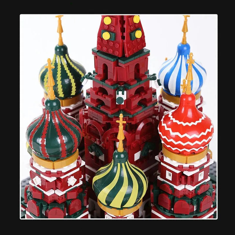 Architecture MOC Famous Saint Basil's Cathedral Bricks Toys