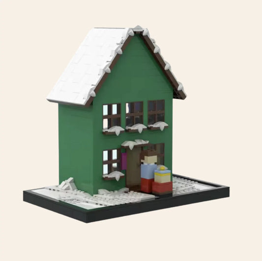 NEW Suburban Cartoon House Villa Building Blocks Set Model Adults MOC Display