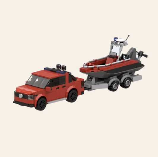 NEW Pickup Tow Truck Building Blocks Set Model Adults MOC Vehicle City Display