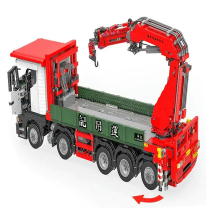 MOC APP Motorized Scania Crane Lorry RC Truck Bricks Toys