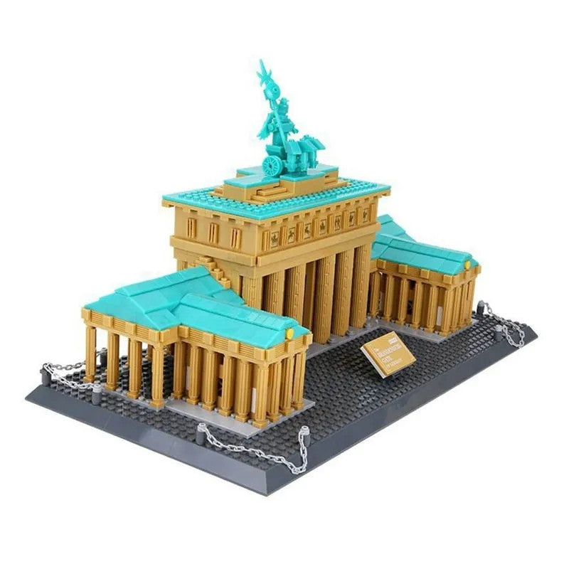 MOC Architecture Berlin Brandenburg Gate Bricks Toy