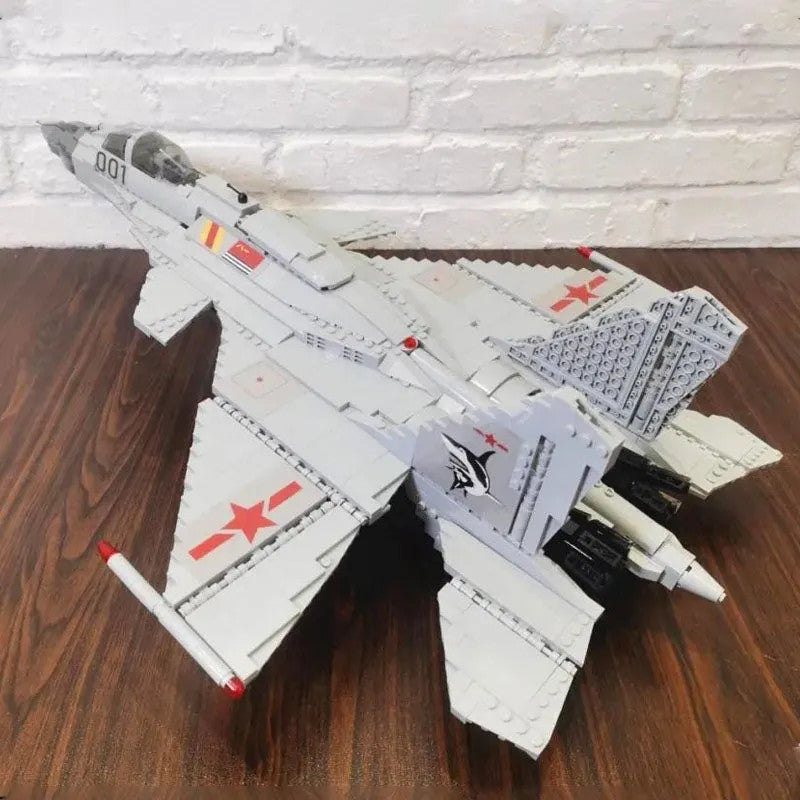 Military Aircraft J-15 Flying Shark Fighter Jet Bricks Toy