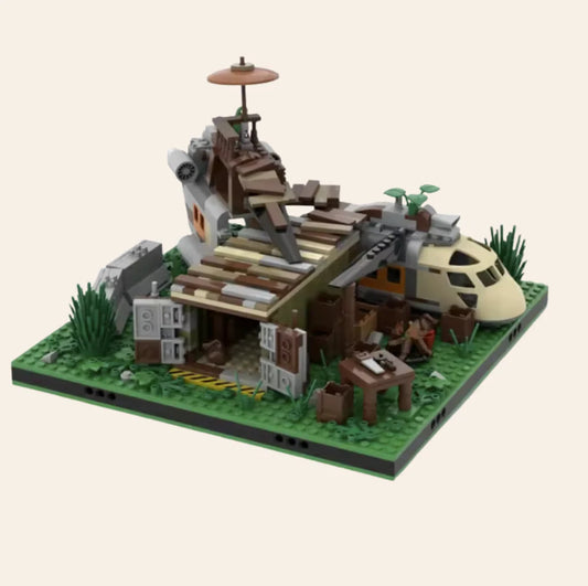NEW Apocalypse Helicopter Base Building Blocks Set Zombie Survival Adults MOC