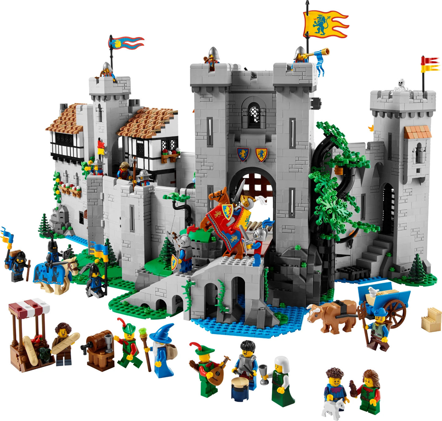 NEW 4514 PCS Lion Knights Castle Unbranded Medieval Fortress Building Set
