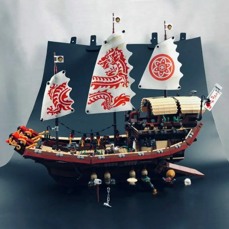 Movie Creative MOC Ninjago Destiny Bounty Ship Bricks Toy