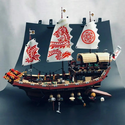 Movie Creative MOC Ninjago Destiny Bounty Ship Bricks Toy