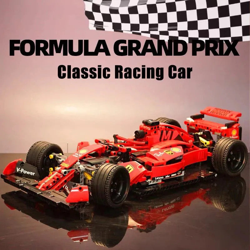 MOC Tech Red F1 Alternate Racing Car Bricks Toy 023005