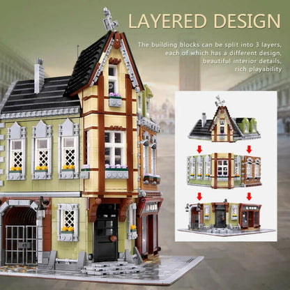 MOC Creator Expert City Corner Mall Store Bricks Toy 0919