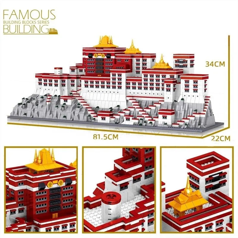 MOC Expert Architecture Potala Palace Bricks Toys