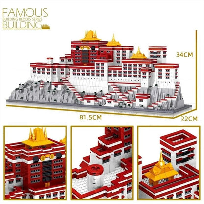 MOC Expert Architecture Potala Palace Bricks Toys