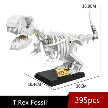 MOC Creative Idea Dinosaur World T Rex Fossil Bricks Toys