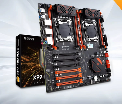 NEW X99 F8D PLUS Dual CPU LGA2011-3 Xeon DDR4 NVMe Server Motherboard