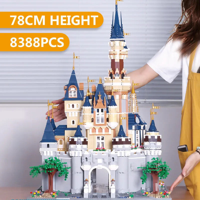 MOC Creative Expert Girl Princess Paradise Castle Bricks Toy