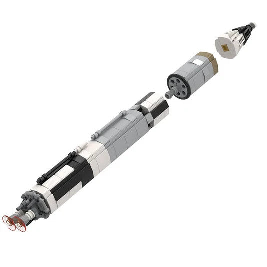 NEW 459PCS NASA Mercury and Gemini Rocket Collection Saturn V Scale