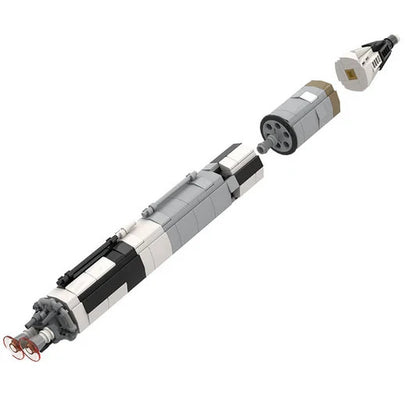 NEW 459PCS NASA Mercury and Gemini Rocket Collection Saturn V Scale