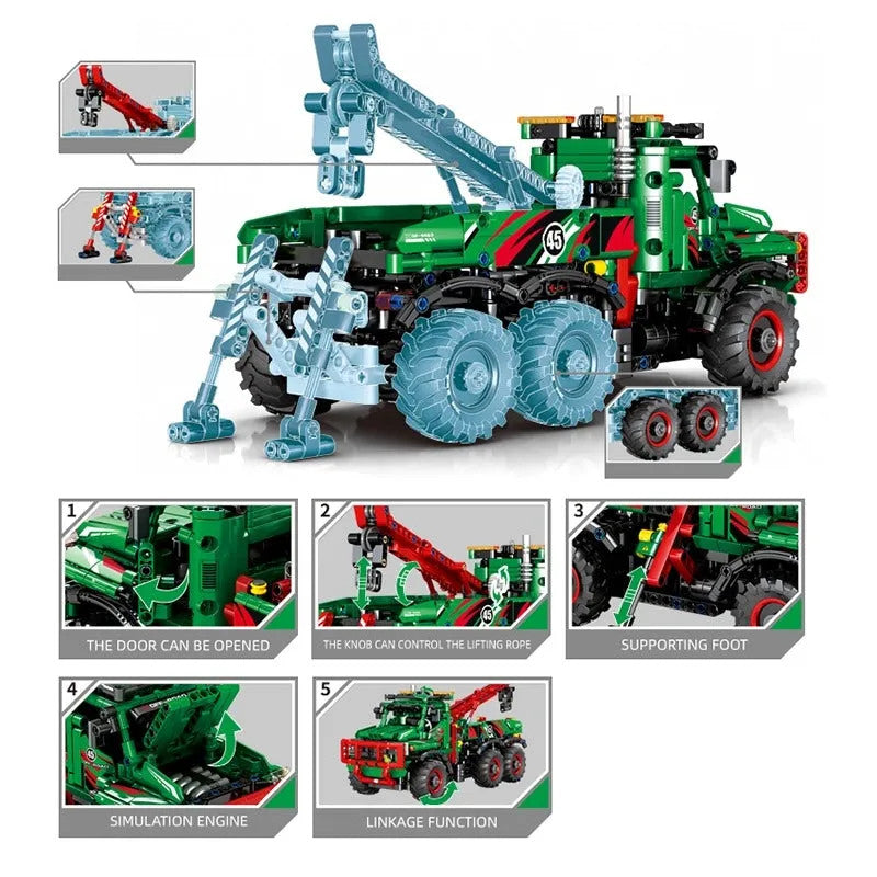MOC City All Terrain Mountain Car Truck Bricks Toys