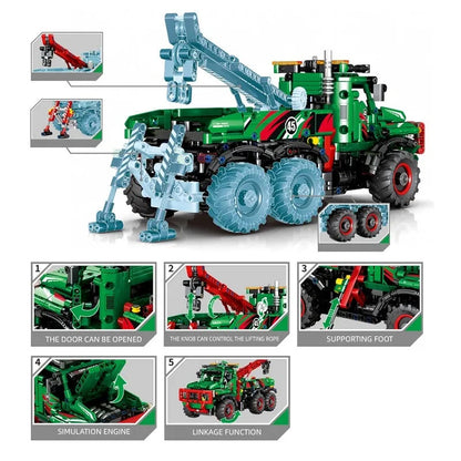 MOC City All Terrain Mountain Car Truck Bricks Toys