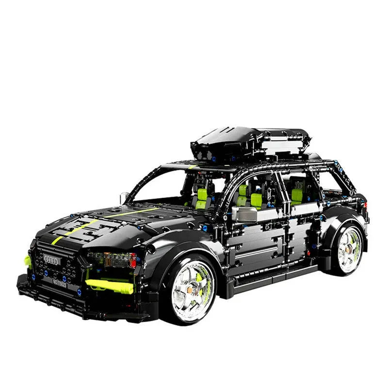 MOC Motorized RC Audi RS6 Avant Racing Car Bricks Toy T5023