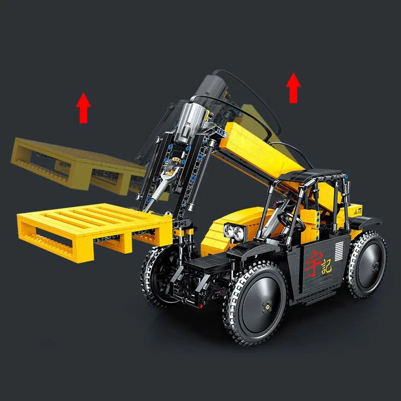 MOC RC APP Motorized Lift Forklift Truck Bricks Toys