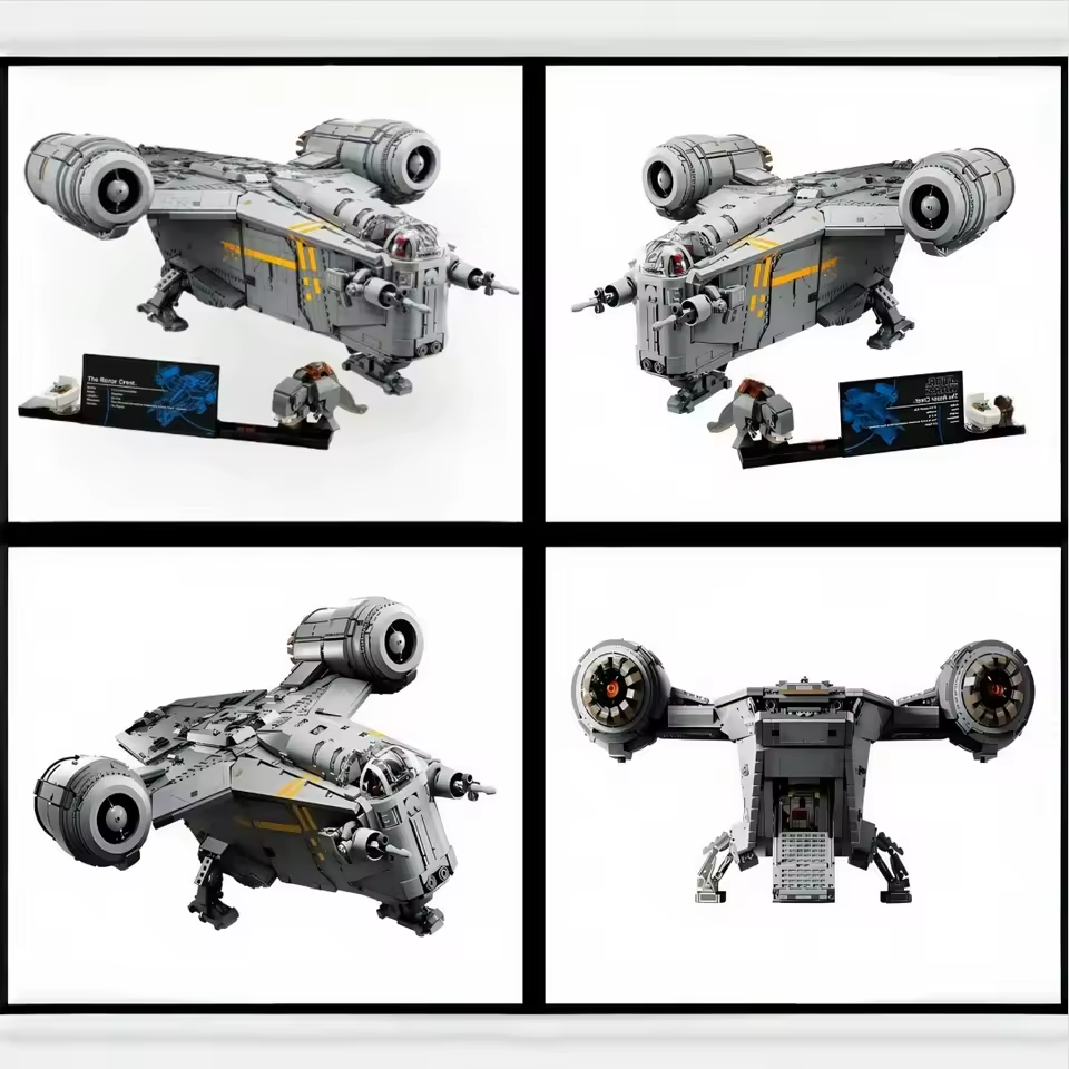 NEW 6187 PCS Mandalorian Razor's Crest Spaceship Building Block Set Unbranded
