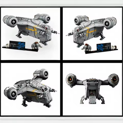NEW 6187 PCS Mandalorian Razor's Crest Spaceship Building Block Set Unbranded